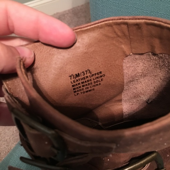 Lucky Brand Buckle Short Boots GUC - Picture 7 of 7